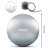 Neo Sport 65 cm silber Fitnessball mit Pumpe und Stopfen