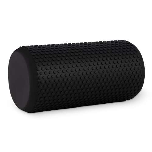 Black foam roller for fitness exercises