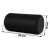 Black foam roller for fitness exercises, 30x15 cm