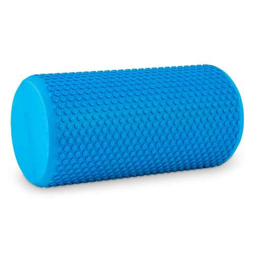 Blue EVA foam roller for fitness and exercise