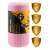 Neo-Sport pink foam roller for fitness and exercise, with features like lightweight, waterproof, and easy to clean