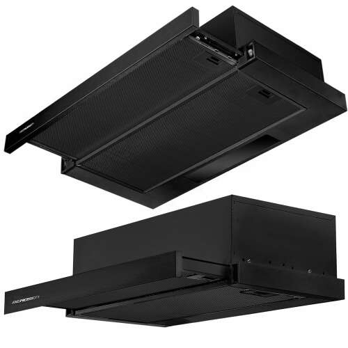 Berdsen be-60-lw Telescopic Cooker Hood, black, 2 speed, 175 m3/h, energy class A