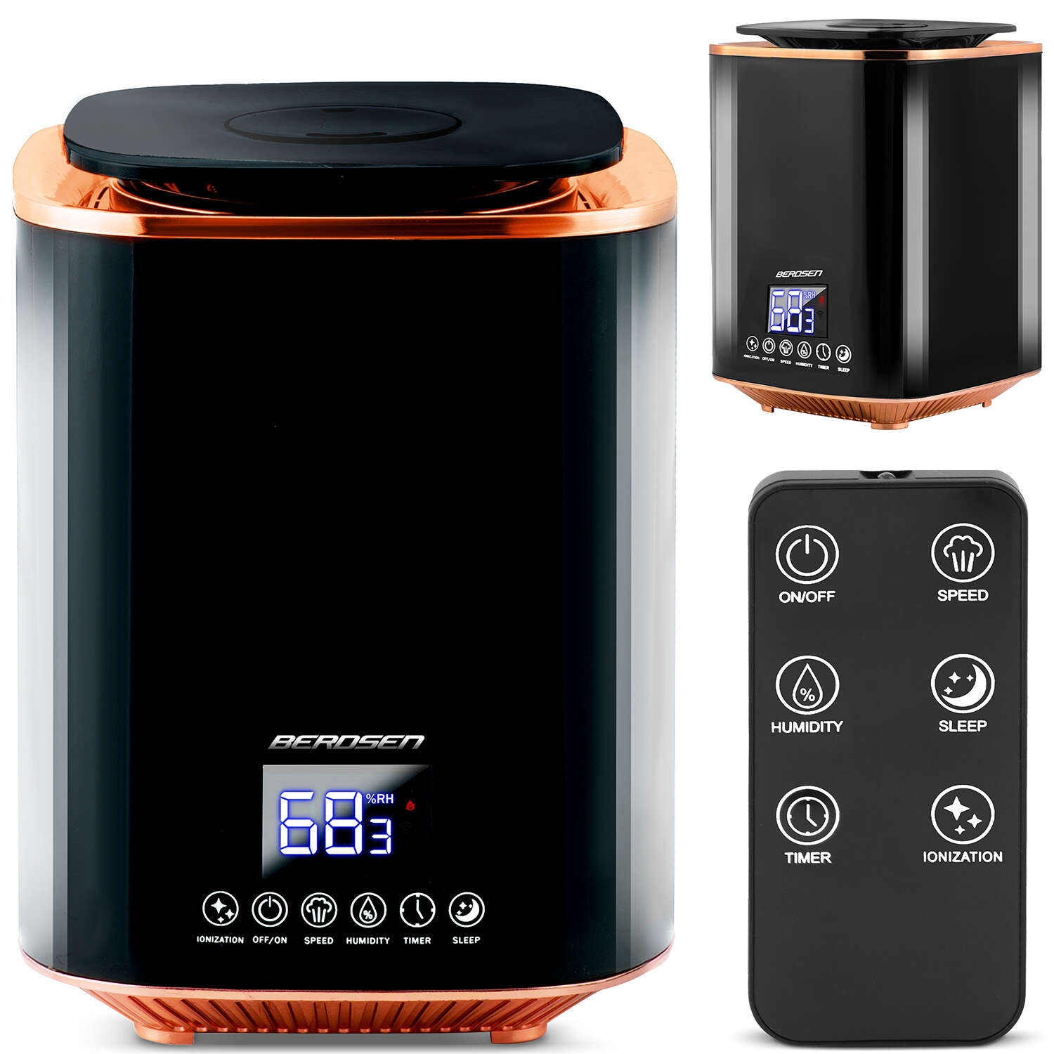 Berdsen Prémium Légpárásító 2,6l - Fekete, Rosegold
