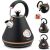 Berdsen Electric kettle with thermometer 1.7l - Black, Copper 93670912