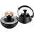 Berdsen electric kettle lid, black and rose gold