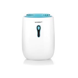 Berdsen BR-70W Dehumidifier 0.5L, white and blue, front view - Space Heater and Dehumidifier