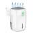 Berosen BR-20A dehumidifier, white, front view, air flow arrows, water droplets