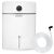 Berdsen 2L Dehumidifier with drainage hose, White, front view