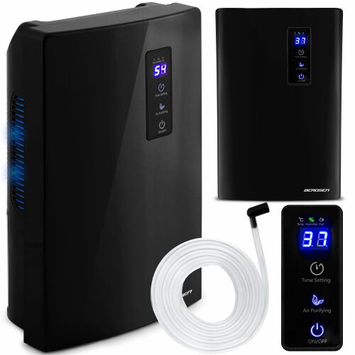 Berdsen 2L Dehumidifier Black with Air Purifier and Hose