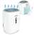 Berdsen BR-75B dehumidifier, white, front view with air flow illustration
