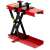 Motorcycle lift, red and black, adjustable height, 500kg capacity