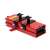 Motorcycle lift, red and black, adjustable height, 500kg capacity