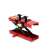 Motorcycle lift, red and black, adjustable height, 500kg capacity