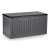 Grey plastic storage box with lid closed, 270 liters, 109x51x55cm