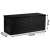 Black garden storage box with dimensions