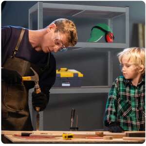 Humberg 2szt metalowe regały przemysłowe 150x75x30cm o nośności 125kg