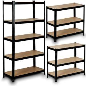 Humberg Fém ipari polcrendszer MDF lapokkal 180x90x40cm - 1325kg teherbírás