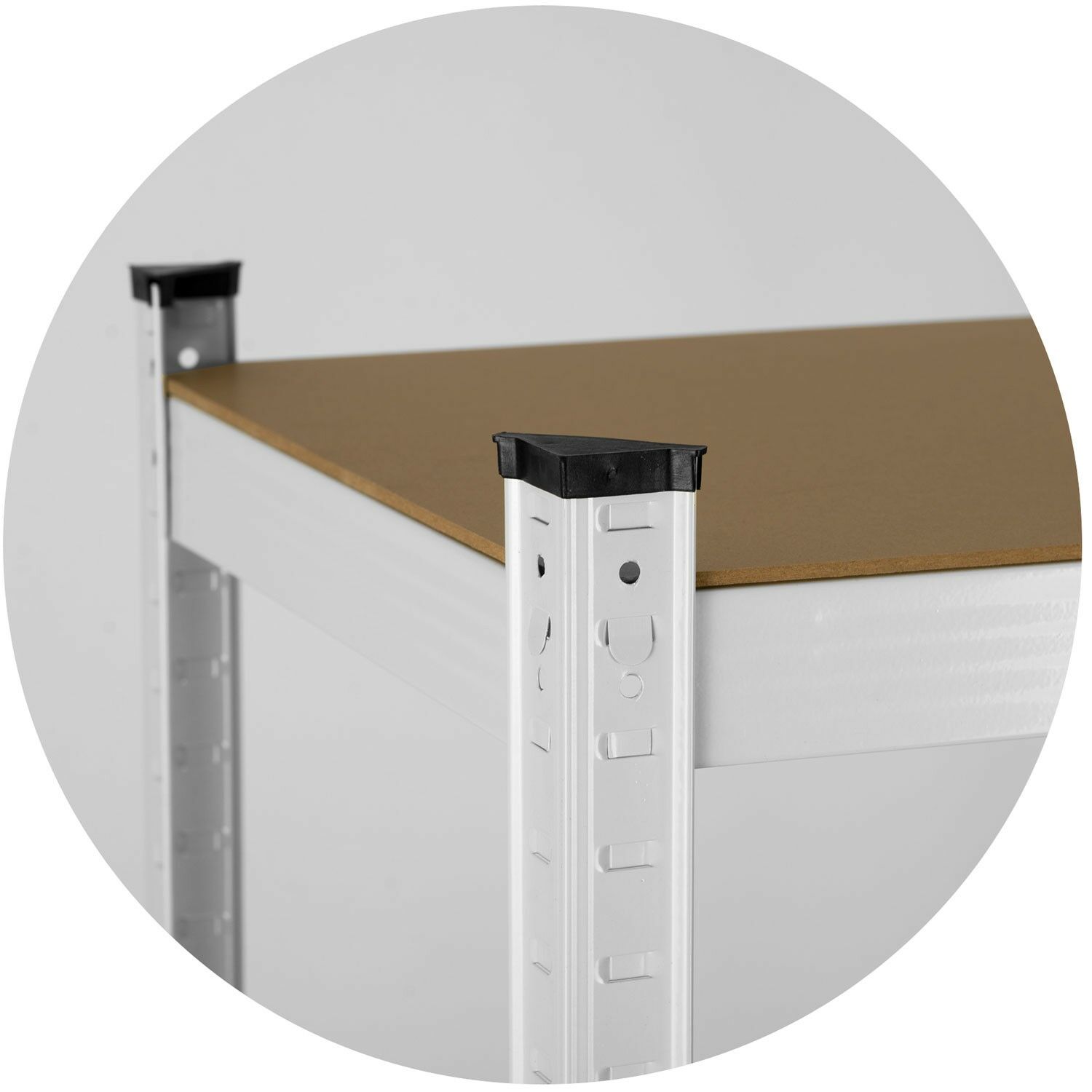 E-shop Humberg Kovový priemyselný regálový systém s MDF doskami 150x75x3...