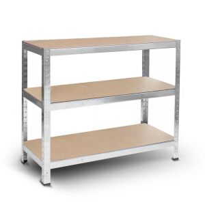 Humberg Fém ipari polcrendszer MDF lapokkal 205x120x45cm - 1000kg teherbírás