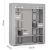 Dulap textil Massido cu 12 rafturi și 3 sertare #gri 102497604