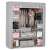Dulap textil Massido cu 12 rafturi și 3 sertare #gri 102497604