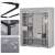 Dulap textil Massido cu 12 rafturi și 3 sertare #gri 102497604