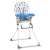 Ricokids Fando high chair, blue and white nautical pattern