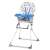 Ricokids Fando high chair, blue and white nautical pattern
