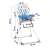 RicoKids Fando Sea highchair with dimensions