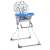 RicoKids Fando Sea highchair with blue tray and white fabric with nautical pattern