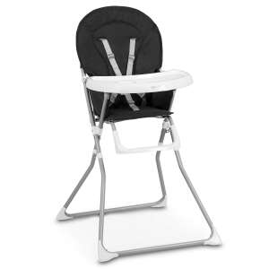 Ricokids Fando Feeding Chair, foldable, 15kg - Grey, Black