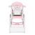 Ricokids Sinco pink baby high chair, rear view