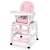 Ricokids Sinco 5-in-1 pink high chair