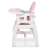 Ricokids Sinco 5-in-1 pink high chair side view