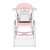 Ricokids Sinco 5-in-1 pink high chair back view