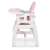 Ricokids Sinco 5-in-1 pink high chair side view