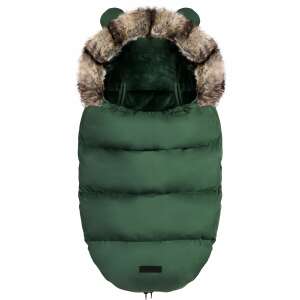 Ricokids Kinderwagen-Schlafsack in Grün mit Fellhaube - Ricokids