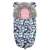 Ricokids baby stroller sleeping bag with flamingo print, blue color