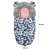 Ricokids baby stroller sleeping bag with flamingo print, blue color, size 95 x 48 cm