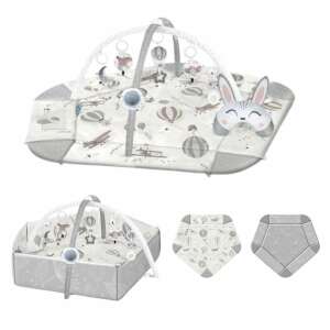 Nukido XXL interaktív játszószőnyeg játékokkal és párnával - Szürke, többféle konfiguráció - Nukido