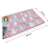 Ricokids Princess coloring mat, child lying on rollable foam playmat with dimensions