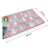 Ricokids Princess Fashion Play Mat, 200x120cm, pink and purple, with fashion design, child playing on the mat, showing the dimensions