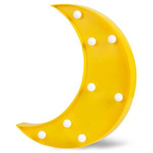 Żółty półksiężyc w kształcie LED-owego nocnego światła z białymi żarówkami, Nukido Hold nocne światło - Lampy i oświetlenie