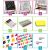 Ricokids Pink Magnetic Rotating Chalkboard Accessories: Markers, Chalk, Magnets