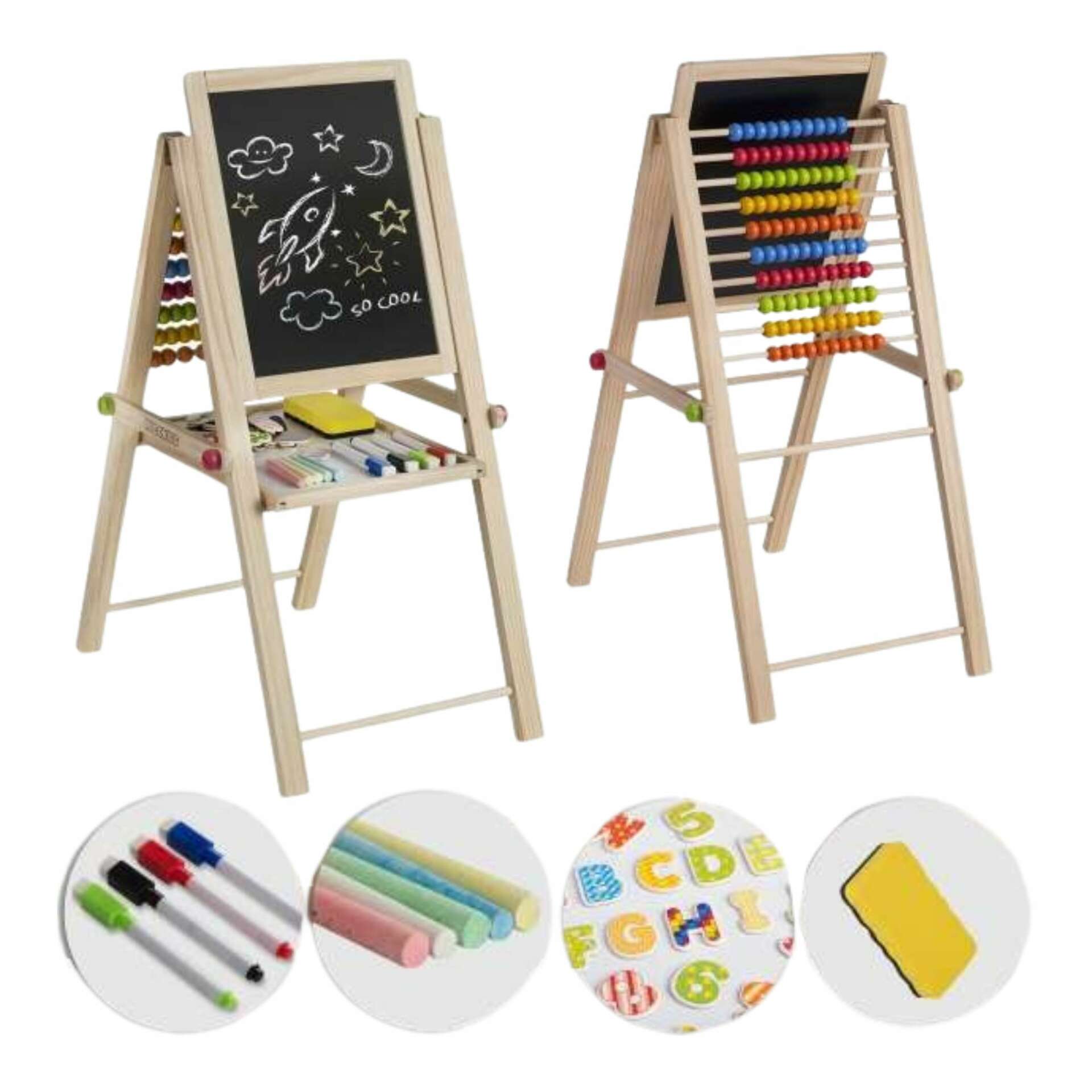 Ricokids fejlesztő Mágneses krétatábla, összecsukható, kiegészítő...