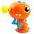 Bubble Fun Dinosaur Bubble Blower, orange dinosaur shaped bubble blower, side view