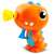 Bubble Fun Dinosaur Bubble Blower, orange dinosaur shaped bubble blower, side view