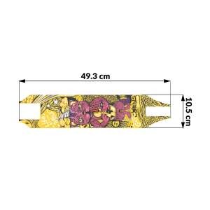 Soke Grip Tape for scooters, featuring a colorful cat design, with dimensions 49.3 cm x 10.5 cm - Scootering