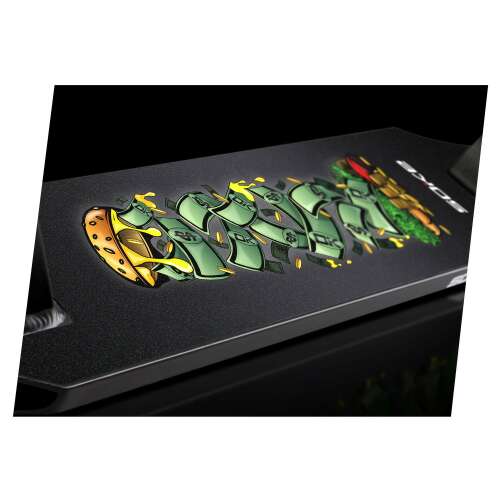 SOKE robogó tapadásgátló szalag hamburger mintával, fekete és zöld