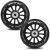 Scooter Wheels 100 mm Black 2 pcs. 93674843